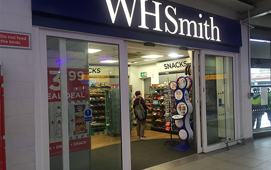 WHSmith Shop front sliding door